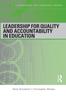 The Leadership for Quality and Accountability In Education Book