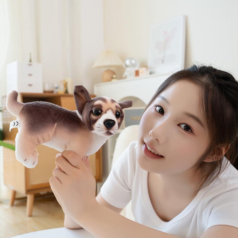 Очаровательная плюшевая игрушка-собака Милый чихуахуа и хаски мягкая набивная игрушка с мягким мехом