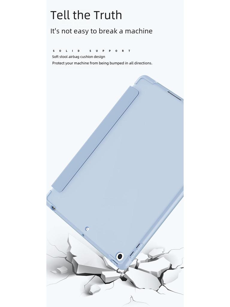 Защитный чехол для iPad 11 с гнездом для стилуса для 10,2-дюймовых Air3, Mini4/5, 2020 Pro (2025)