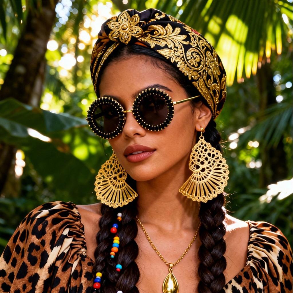 New round frame sunglasses European and American style obsidian-embellished sunglasses Hot selling retro diamond glasses
