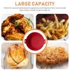 Silicone Air Fryer Liner Round Non-Stick Air Fryer Basket High-temperature Resistant Baking Pan with Oil Drain Grooves