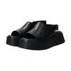 Slide Sandals Thick Sole Covered Back Band Sandals Black Cm [Vagabond] Women's 22.5
