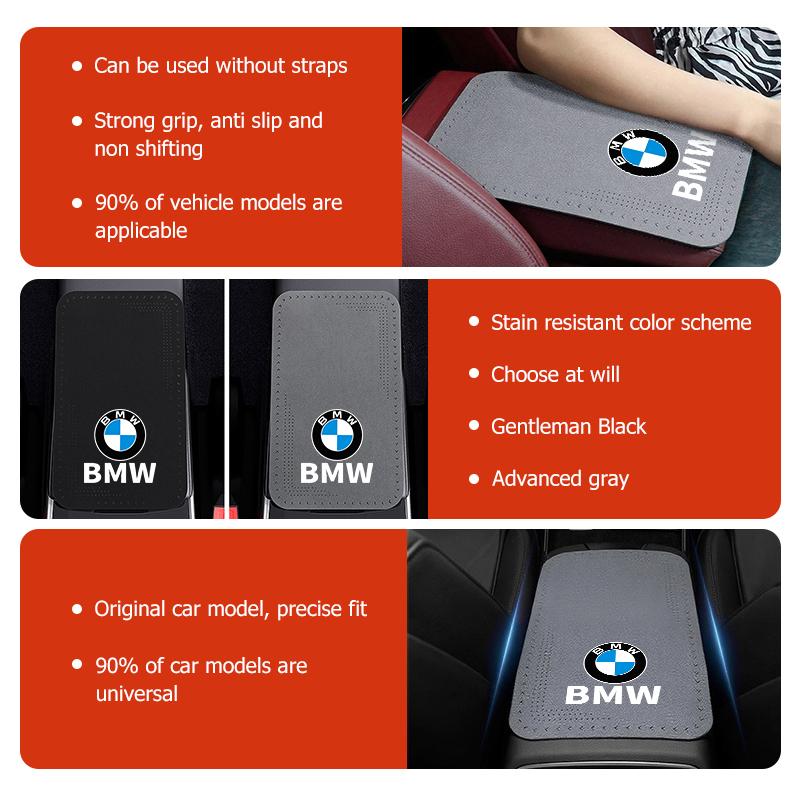 HKUG1 Car Seat Protection Center Console Armrest Mat Accessories For BMW M 1 3 4 5 6 7 Series M3 M6 F01 F02E34 E36 E70 F10 X6 X1