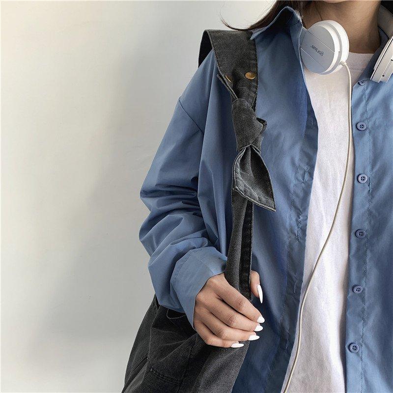 Джинсовая сумка через плечо Женская сумка через плечо Большая вместительная сумка