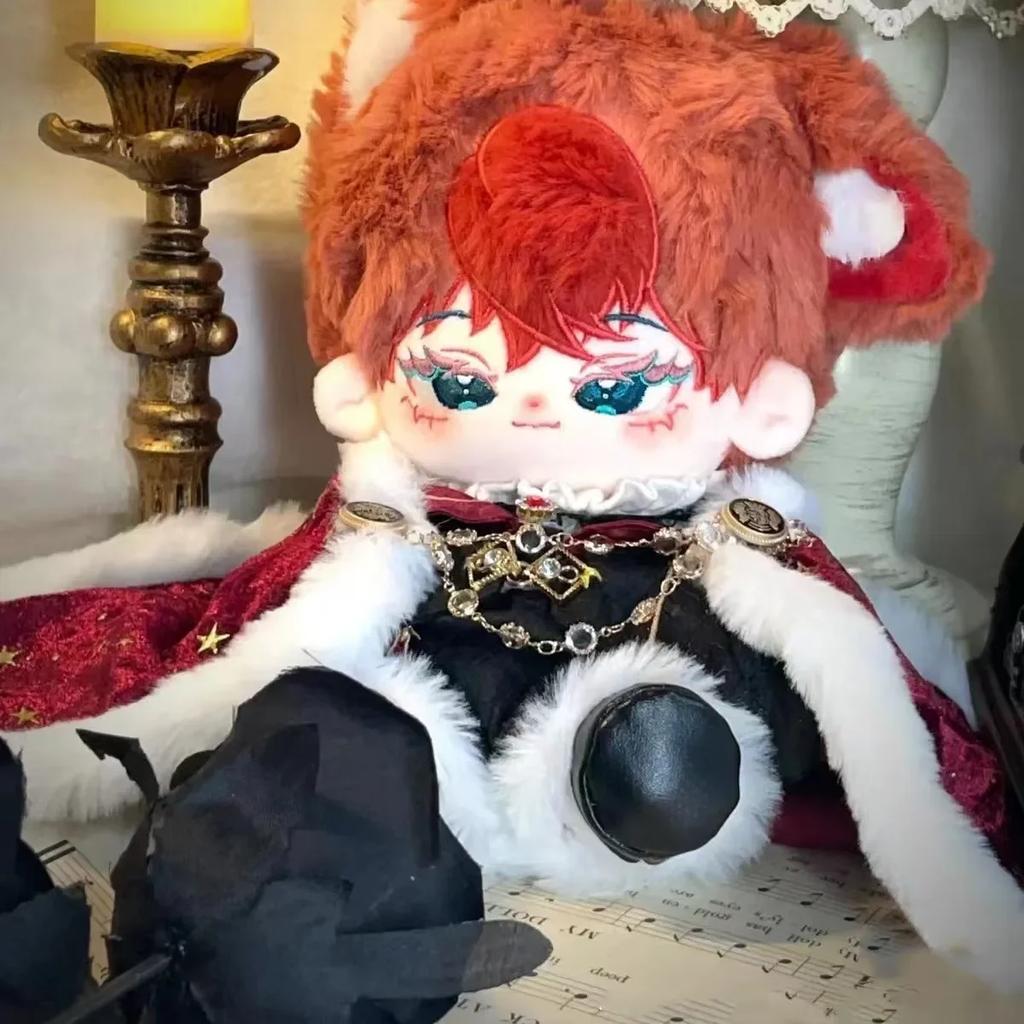 Блестящий Ретро 20 см Хлопковый Наряд для Куклы Костюм Сделай Сам Нарядный Плащ Мобильные Наборы Корона Набор Красного Пламени с Драгоценными Камнями Игрушки для Детей Подарки