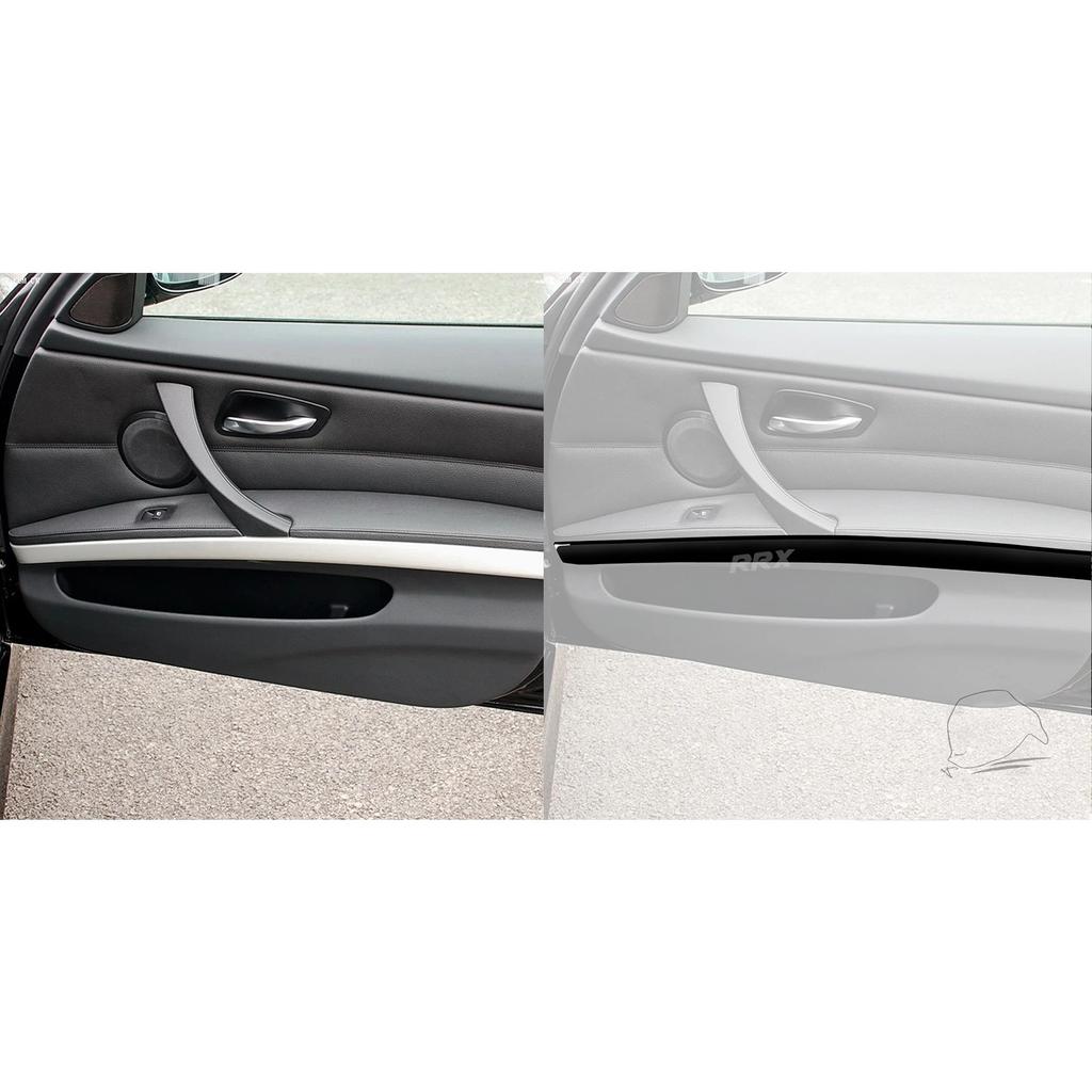 Для BMW 3 серии E90 2006-2008 Piano Black внутренняя дверная ручка панель декоративные полоски аксессуары для украшения салона автомобиля