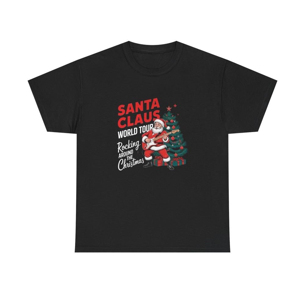 Santa Clause World Tour Graphic T Shirt NEW Unisex Heavy Cotton Tee Unisex T-Shirt