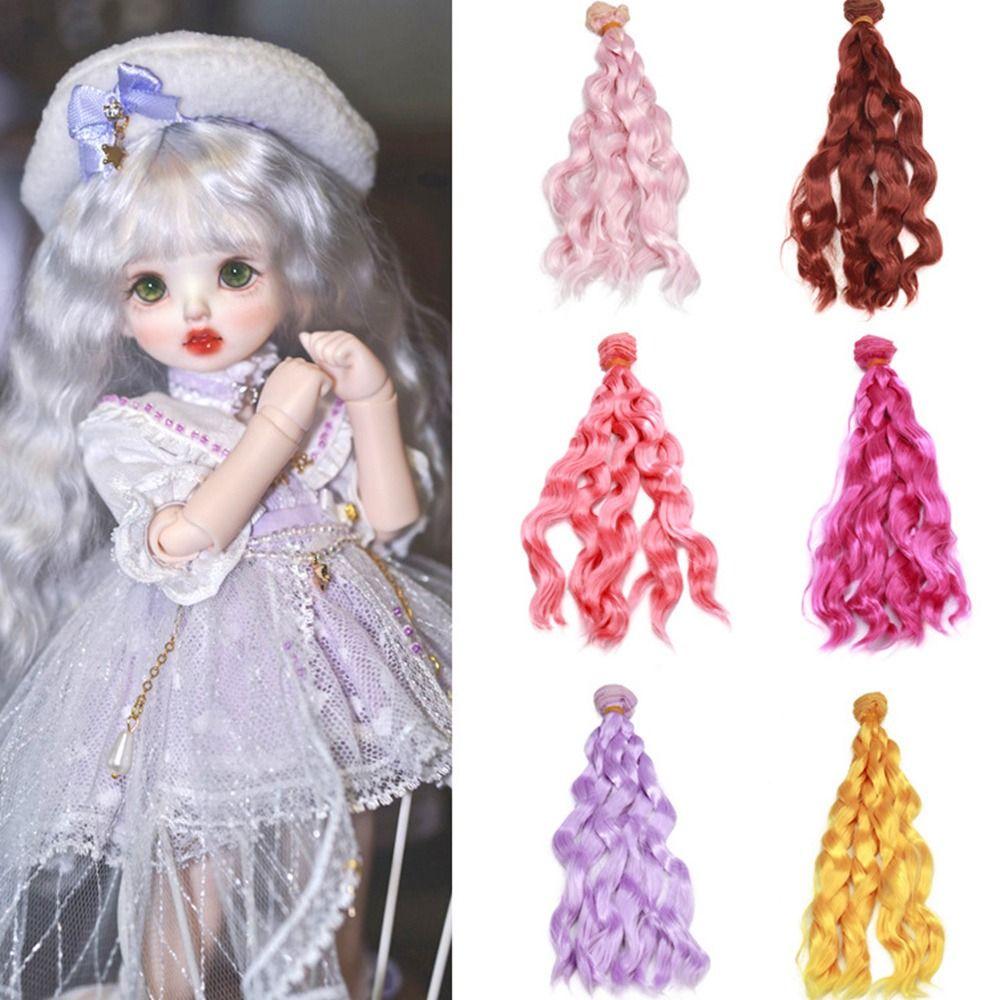 1PC Hot Synthetic Fiber 20cm Doll Wigs Wig Hair Long Straight DIY Dolls Accessories