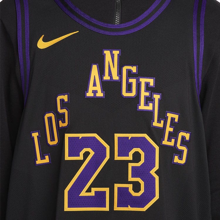 Nike Джерси Nike NBA Swingman для детей старшего возраста LeBron James Los Angeles Lakers City Edition DX8763-012