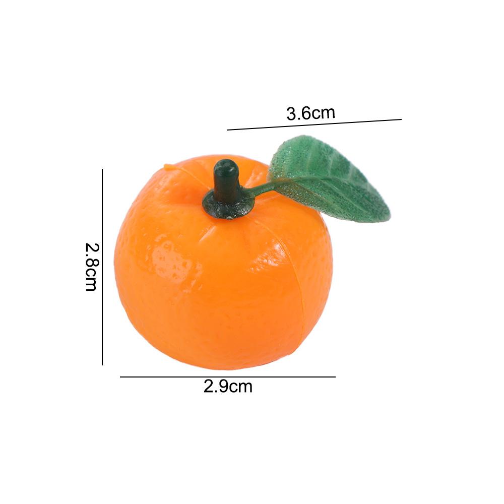 10pcs Mini Artificial Plastic Orange Realistic Funny Simulation Orange Handicrafts Fake Fruits Wedding Party Decorations
