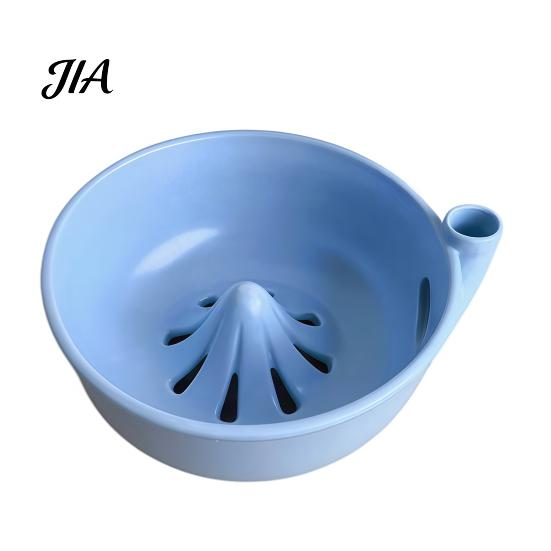 Food Prep Bowl with Integrated Drain Ceramic Berry Self Rinsing Drain, Vortex Automatic Drainable Fruit Serving Cleaning Colander, Efficient