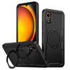 Чехол-подставка для Galaxy XCover7, Текстура углеродного волокна, Совместим с MagSafe, Ударопрочный чехол для телефона, Подходит для Samsung Galaxy XCover 7