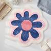 Cashmere Flower Shaped Carpet Anti-slip Rug Creative Floor Mat  Hoom Decor