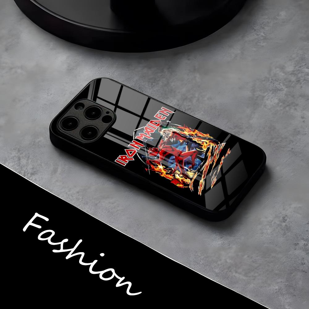 Чехол для телефона R-Run-To-The-H-Hills-Iron-M-MaidenES для iPhone 17 Pro Max 16 15 14 Pro Max 13 11 X Xs Xr 8 7Plus Стеклянная крышка