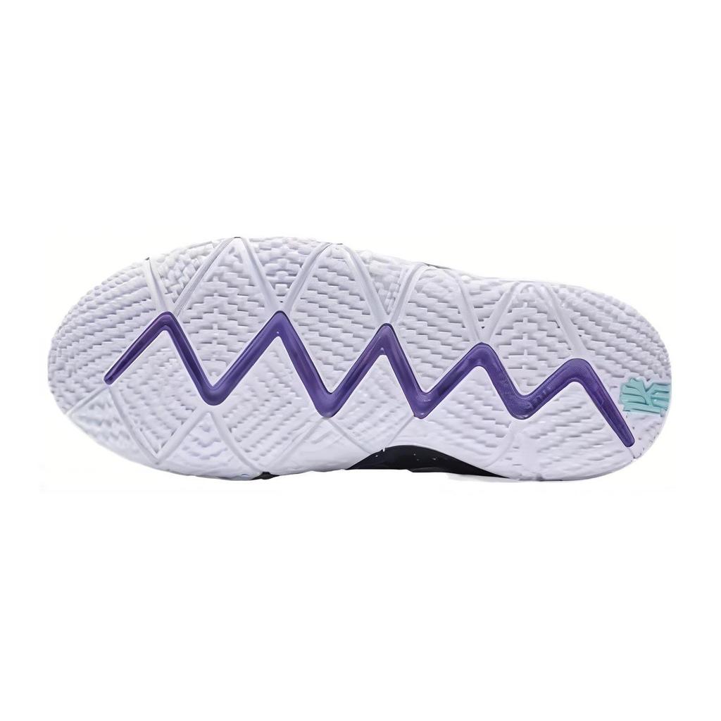 Nike Kyrie 4 Kyrie 4 Высокие Детские Баскетбольные Кроссовки Черно-Белые AA2897-002