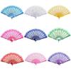 Chinese Style Dance Party Wedding Lace Folding Hand Held Flower Fan