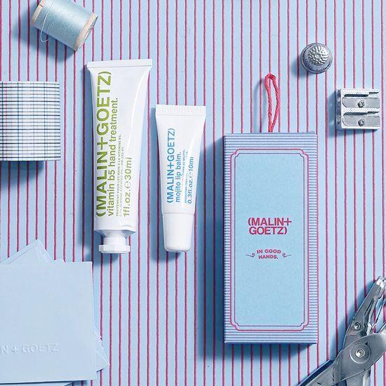 MALIN+GOETZ Holiday Hand & Lip Balm Set (Hand Treatment Bergamot 30ml + Mojito Lip Balm 10ml)