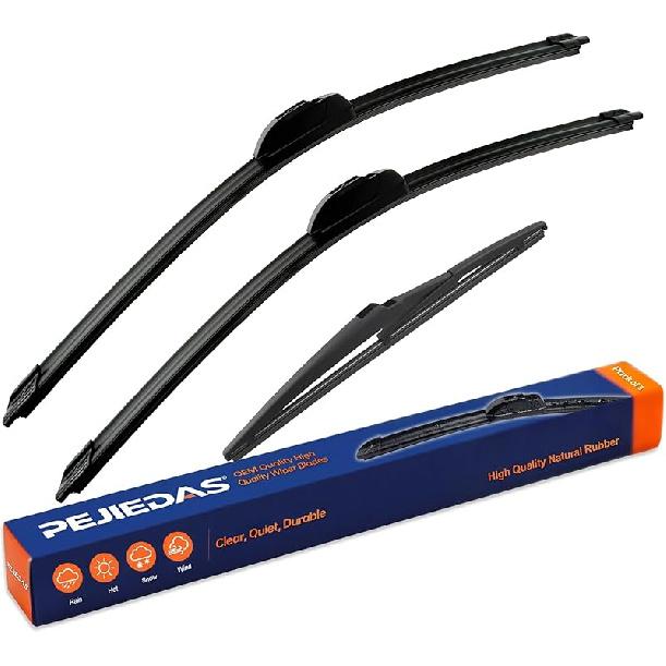 OEM Quality Front Wiper Blades, Replacement For 1995-2004 Toyota Tacoma/ 1984-2002 Toyota 4Runner, OE Original Style (17 Inch + 17 Inch Front Wiper