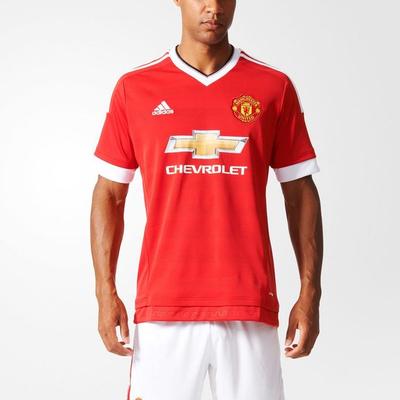 adidas Мужские Футбольные Майки Красные Средние Прямой Крой AC1414