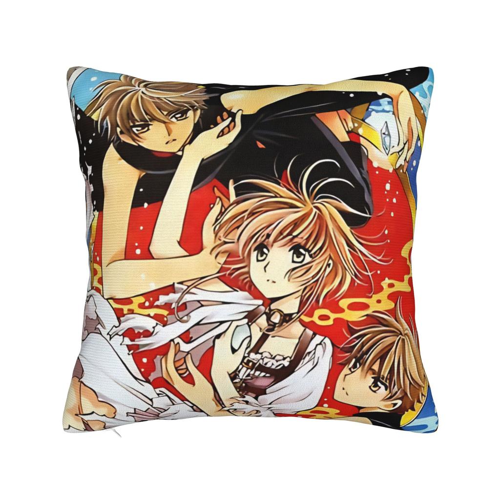 Tsubasa Sakura Syaoran Pillow Cover Soft Cushion Cover Cute Funny Pillow Case For Chair Sofa Home Decor