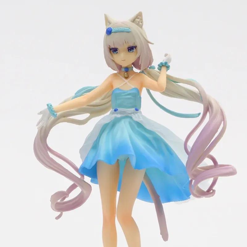 Nekopara Chocola Vanilla Коктейльное платье Ver Рисунок Модель из ПВХ Коллекция Подарочное украшение Статуэтка