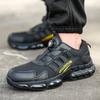 Мужская защитная обувь Обувь Мужская Стальной подносок Противопрокольная Усиленная подошва Легкая Мужская Рабочая обувь Дышащий Модный Спортивный ботинок