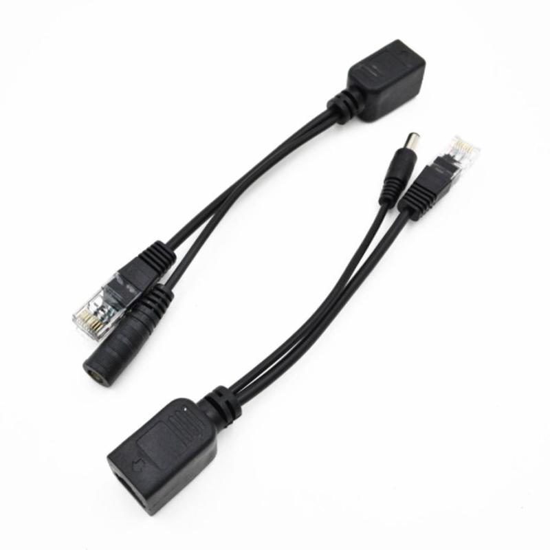 Poe Конвертер Кабель питания Rj-45 Сетевой интерфейс Адаптерный кабель Dc 12V USB Разветвитель питания Кабель для подключения к Интернету для IP-камеры