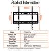 Universal TV Wall Mount Bracket for Most 26-55 Inch LED Plasma TV Mount Up To VESA 400x400mm and 110 LBS Loading Capacity
