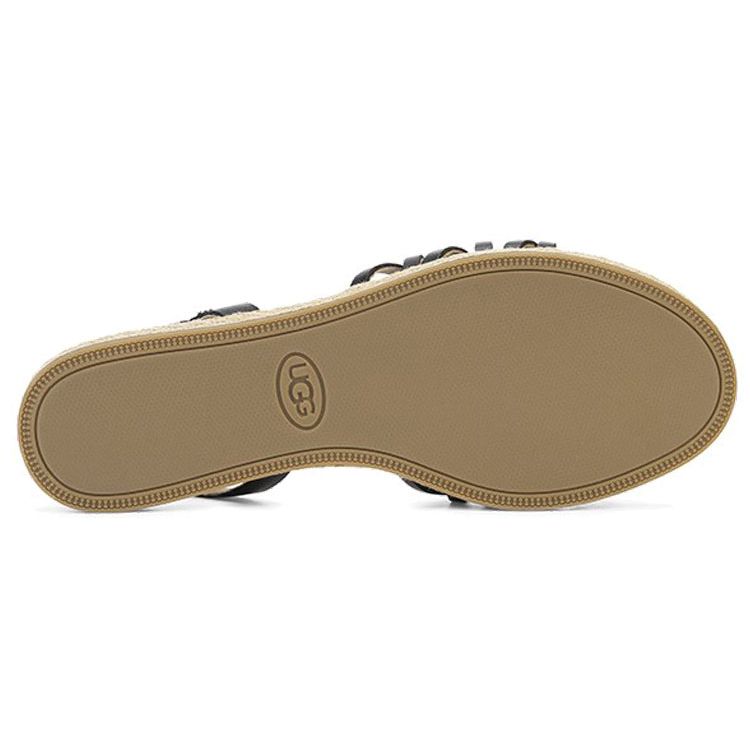 UGG Удобные универсальные модные сандалии женские сандалии черные 1014950-BLK