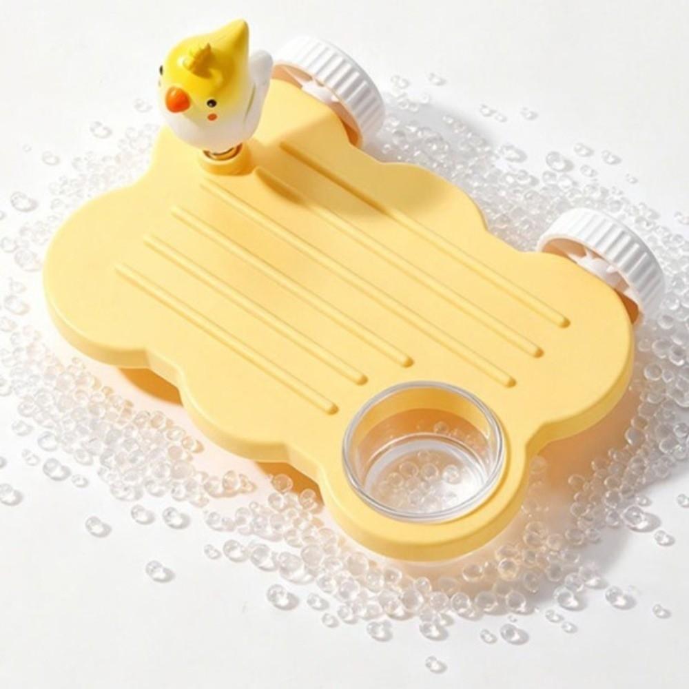 Rectangle Parrot Perch Stand with Water Bowl Birdcage Food Bowl Easy To Clean