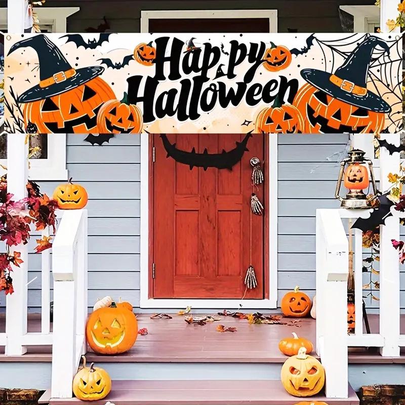 Праздничное баннерное полотно: Дизайны с рождественской, хэллоуинской и ко дню благодарения тематикой