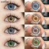 Цветные контактные линзы 2 шт. Костюм на Хэллоуин Цветные контактные линзы Косплей Цветной макияж Синие контактные линзы Линзы для макияжа глаз