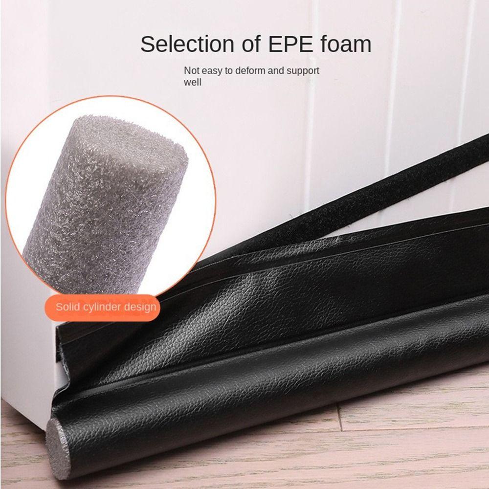 Windproof Under Door Draft Stopper Leather Sound Insulation Sealing Strip Door