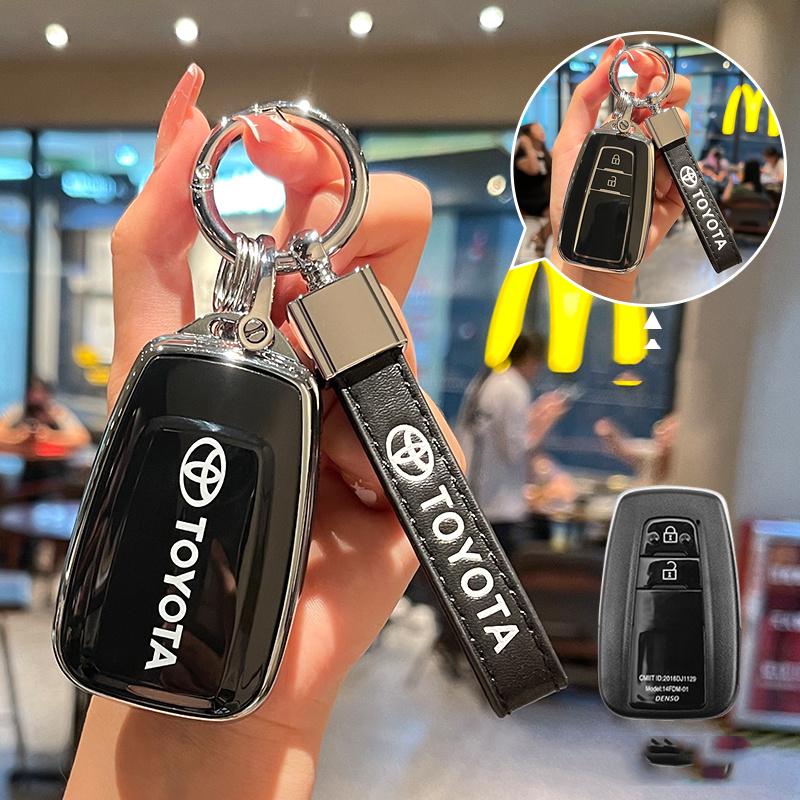 Всесторонний чехол-обложка из ТПУ для автомобильного ключа Toyota Corolla Hybrid 2021 Rav4 Land Cruiser Prado Camry Highlander Prius C-HR