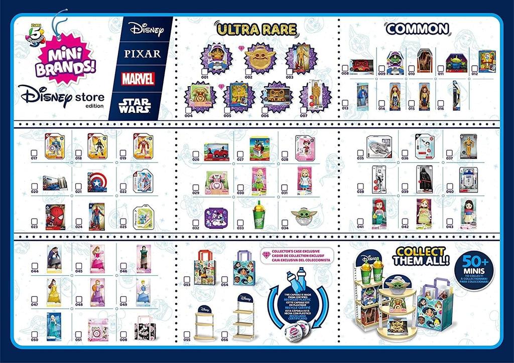 5 сюрпризов Disney Mini Brand Collection Игрушка капсула игрушка миниатюрный набор из 2 [Товар]