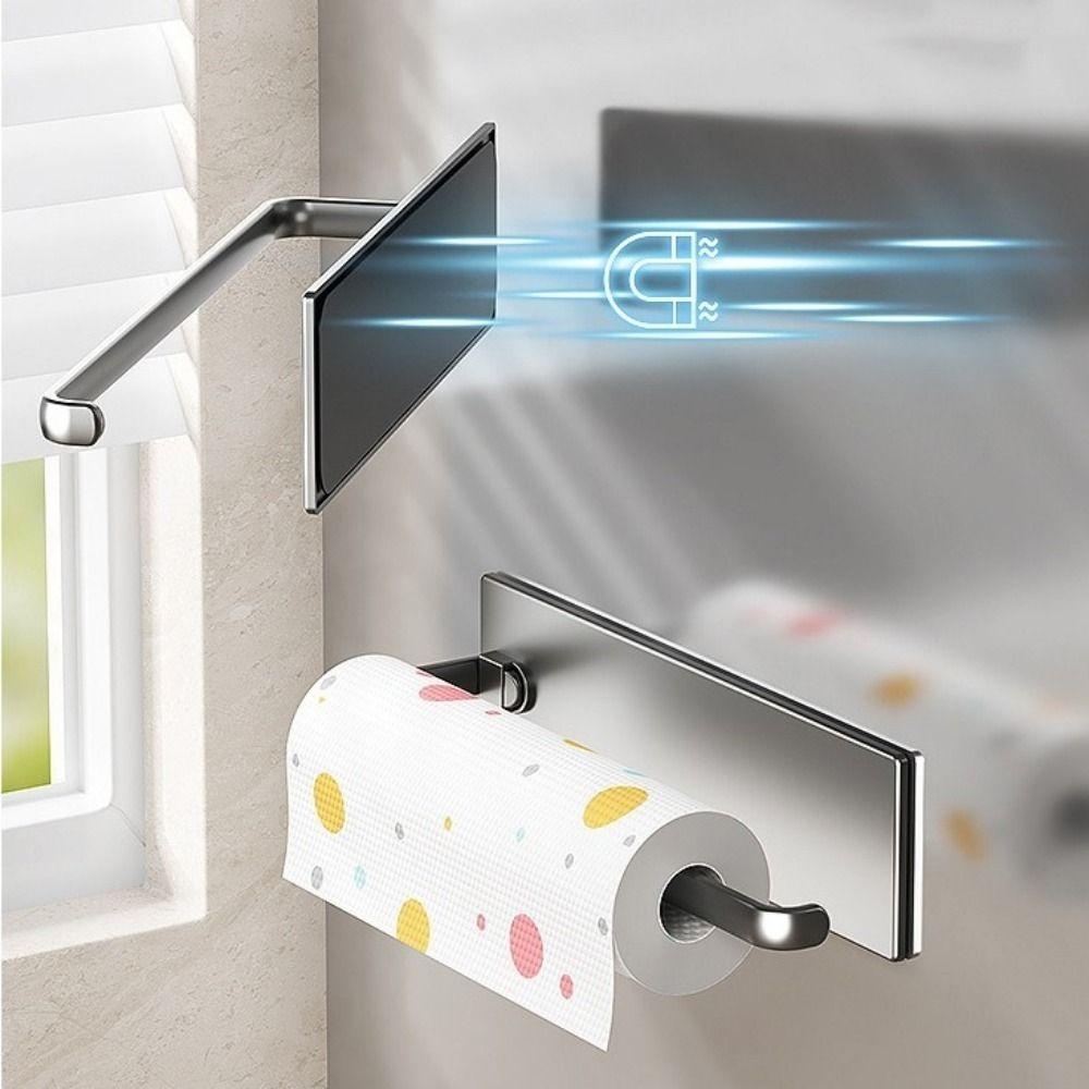 Компактный магнитный держатель для бумажных полотенец Настенный держатель для пищевой пленки Шкаф