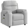 VidaXL Reclining Massage Chair Cloud Grey Fabric, Massage Chair, Armchair, Sofa Armchair, Office Chair 4015699