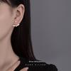 Banyan Tree S925 Silver Zircon Flower Hexagon Star Earrings for Women