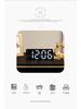 LED Multi-Function Mirror Alarm Clock: Makeup Mirror with Battery & Plug-in Options