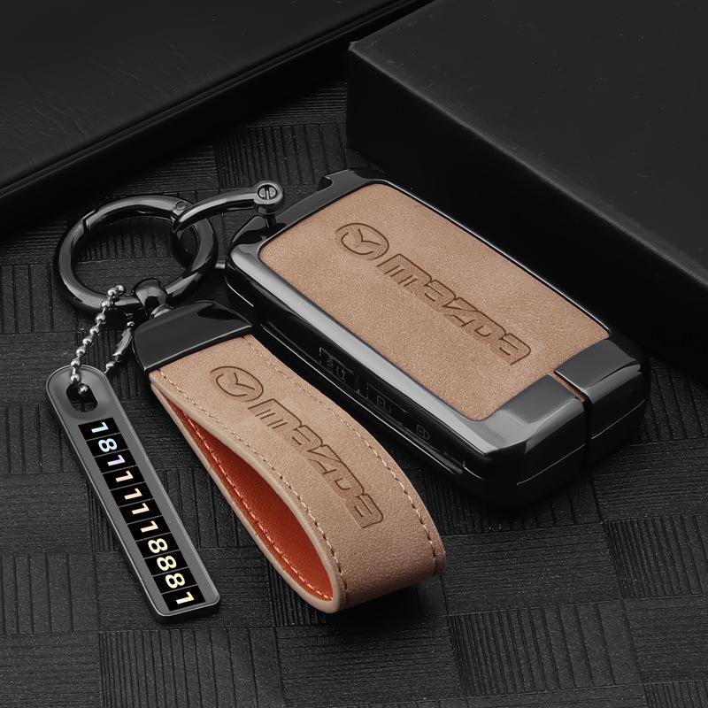 Чехол для ключа Mazda 3: Пряжка-пуговица Angkesa для CX4/CX5, Новый Atez, Ключ-корпус CX30