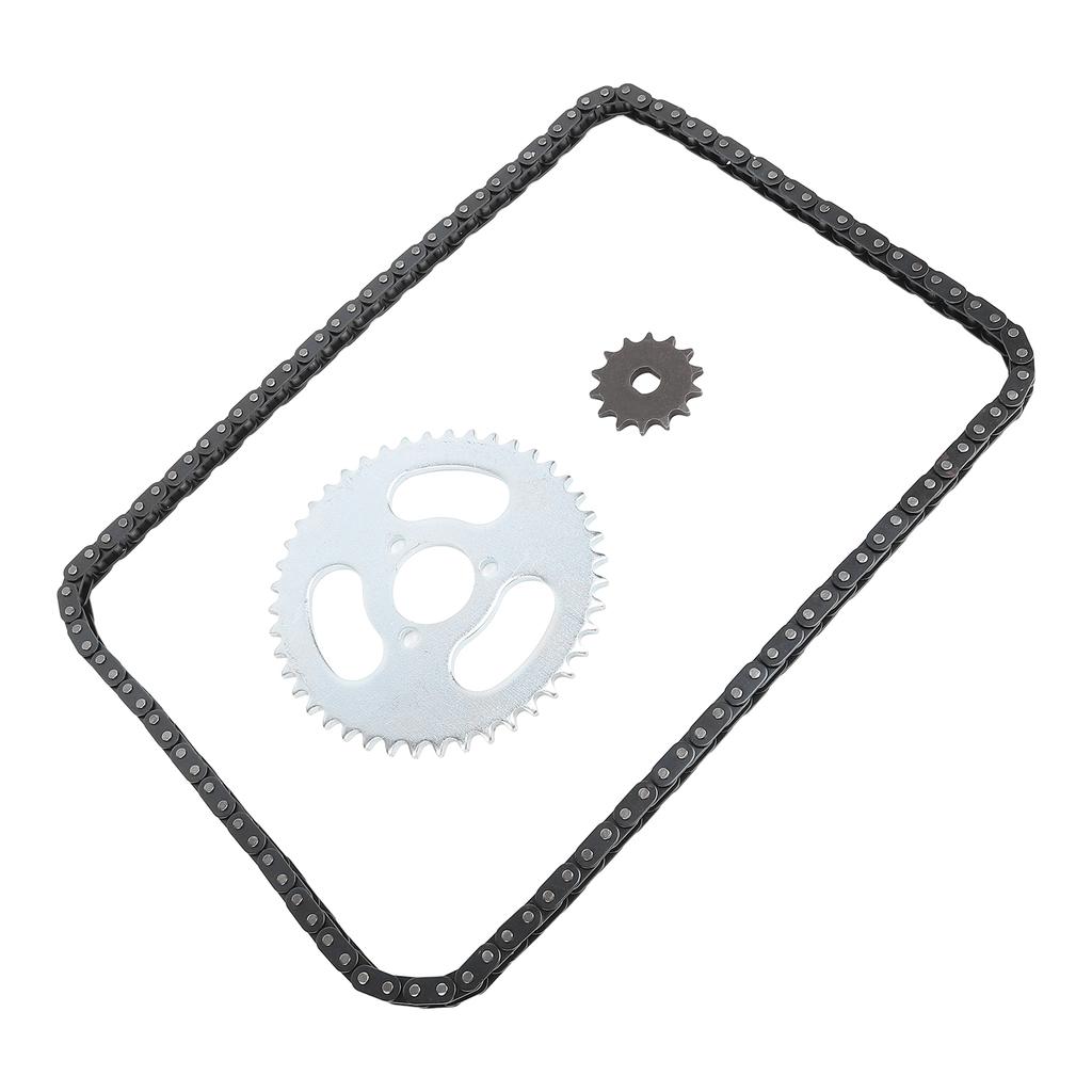 Комплект цепных звездочек T8F, стальная передняя звездочка 14T, комплект задних звездочек 44T с 3 отверстиями и цепью из 120 звеньев