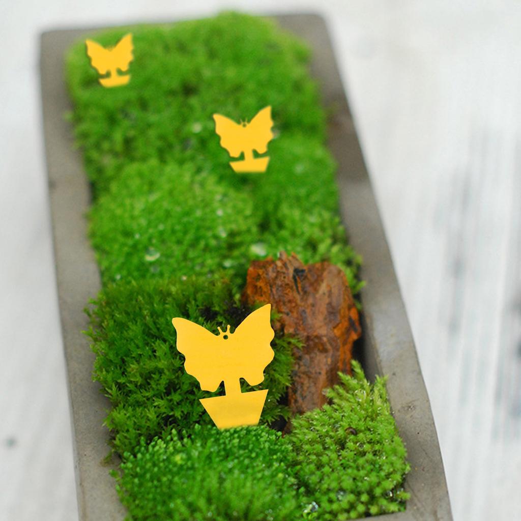 50 шт. липкая ловушка для насекомых двусторонняя липкая ловушка для летающих насекомых в помещении и на открытом воздухе комнатные растения летающая бумага