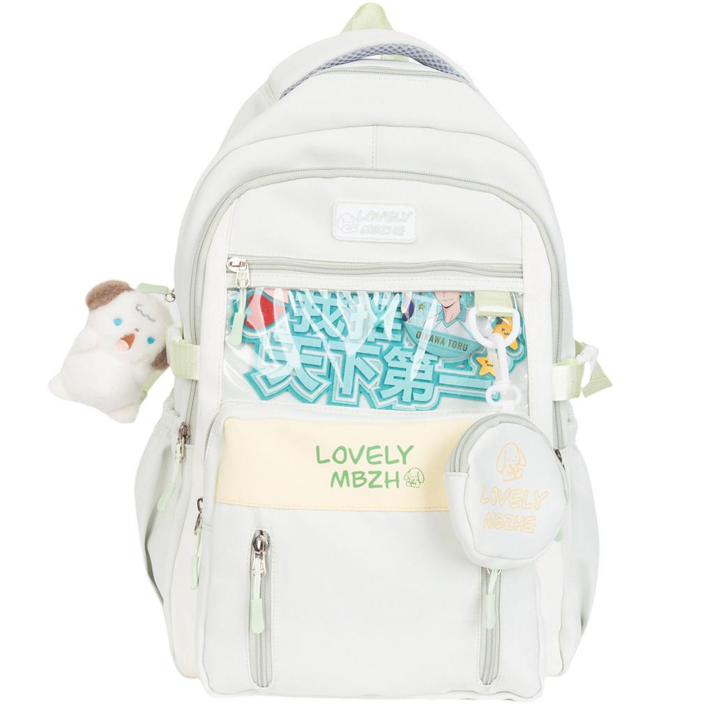 Schoolbag Japanese girl heart ins pain bag large capacity two-dimensional fashion backpack youth campus schoolbag for primary and secondary school