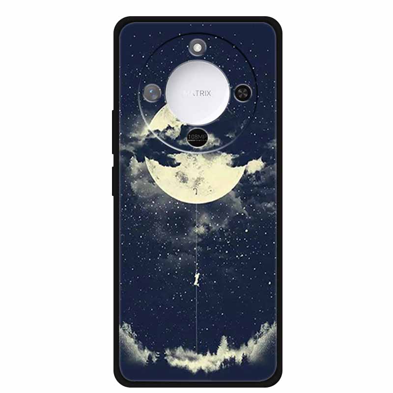Чехол для Honor X70 5G Минималистичный Техно Стиль ТПУ Силиконовые Чехлы для Телефона для HonorX70 MTN-AN00 Свежие Цветы Бампер Крутой Мягкий fundas