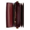 COACH Rogue 22 branded push lock closure calfskin crossbody shoulder tote small women's dark ruby