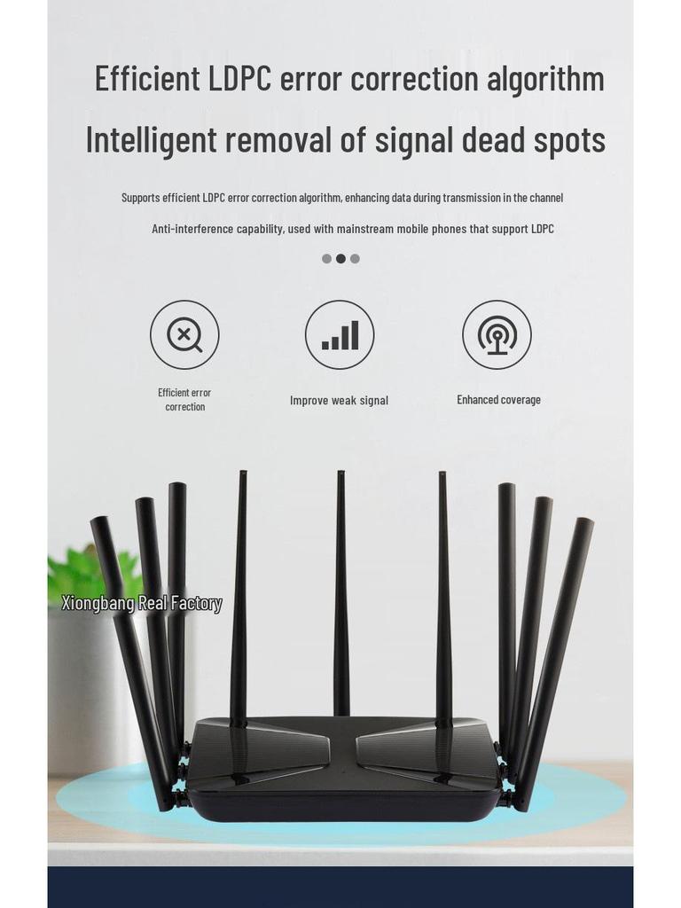 Высокоскоростной двухдиапазонный гигабитный WiFi-маршрутизатор 5G для домов и квартир