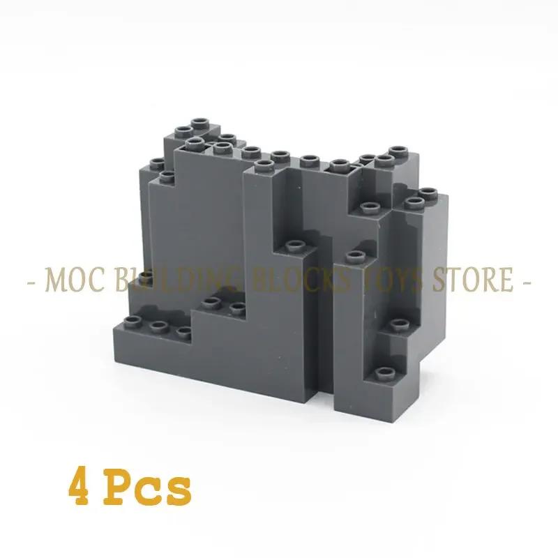 MOC Кирпич Скала Треугольная Скала Альпинарий Камень Стеновая Плита Барбакан Вал Гора Строительный Блок Сделай Сам Просветитель Совместимый с Игрушкой