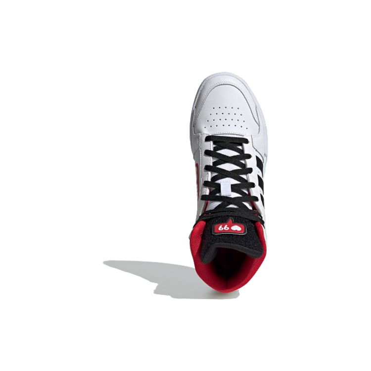 Adidas Neo Entrap Mid Comfortable High-Top Skate Shoes Men Sneakers White Black Red FW7020