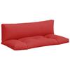 VidaXL Coussins de palette lot de 2 rouge tissu 360928