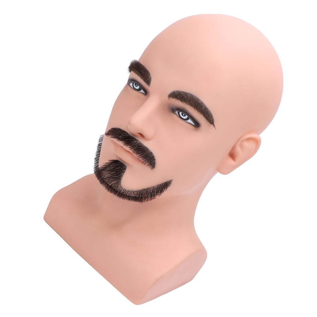 Мужская голова манекена с W-образной бородой, имитация мужской головы манекена, учебная голова манекена с бородой, голова манекена Mo